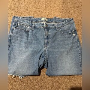 Madewell Blue Distressed Jeans size 20W